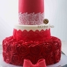 Double lace red 3tier
